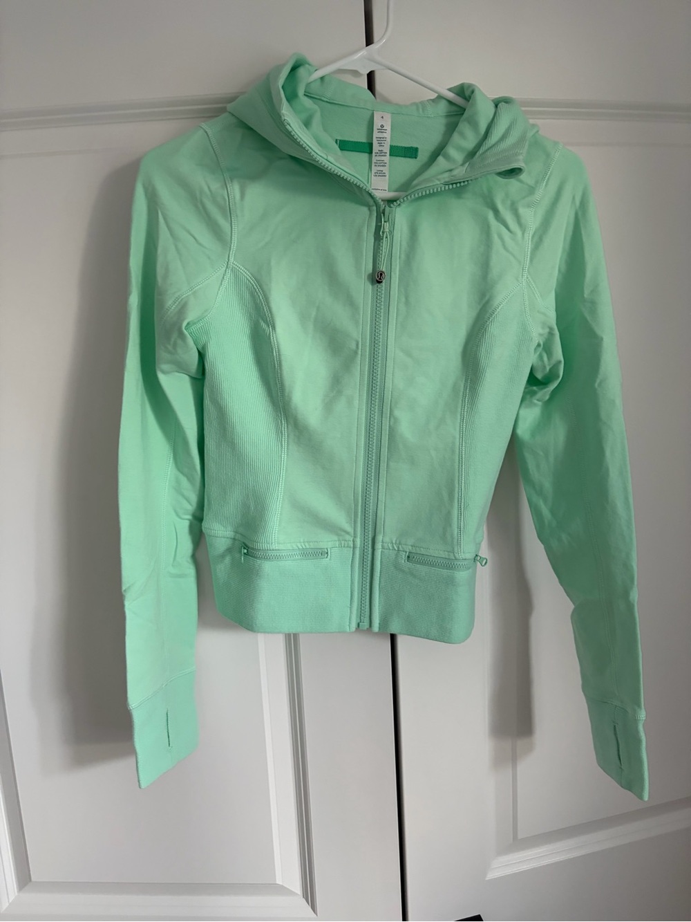 lululemon athletica Mint Green Scuba Hoodie Jacket